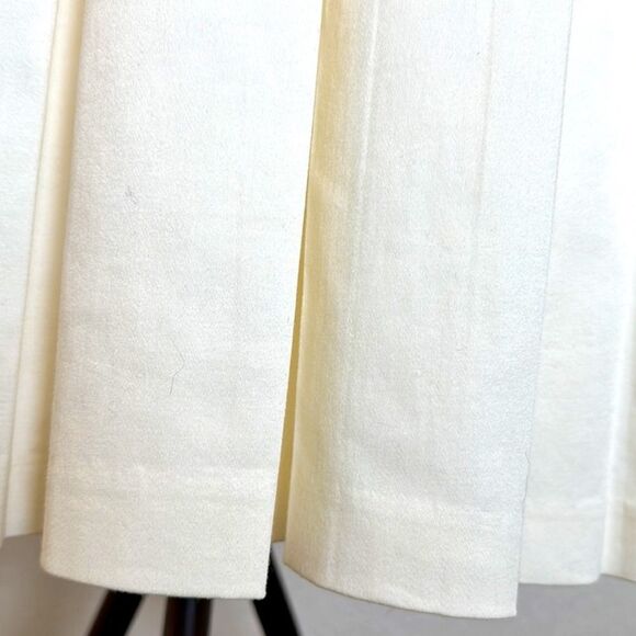 NWOT Ann Taylor Ivory Burgundy Red Embroidered Floral Box Pleat Sun Dress 2 - Picture 10 of 10